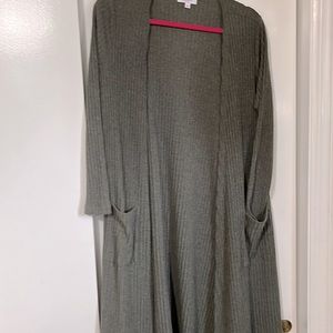 Green floor length sweater